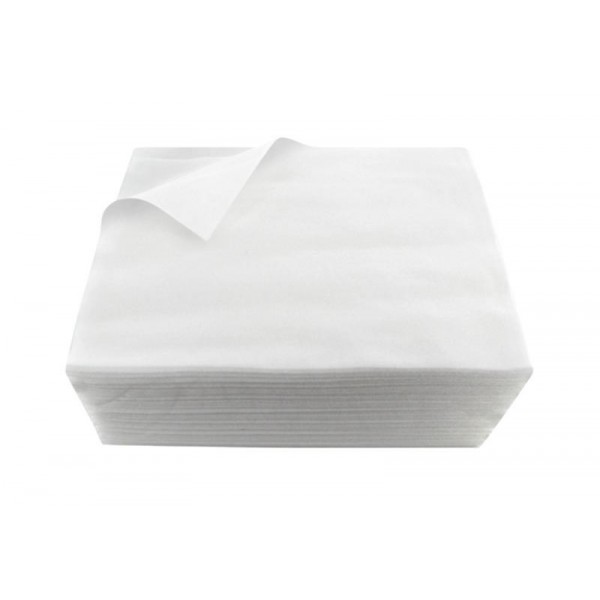 Serviettes jetables blanches 50 x 40 cm en spunlace au meilleur prix