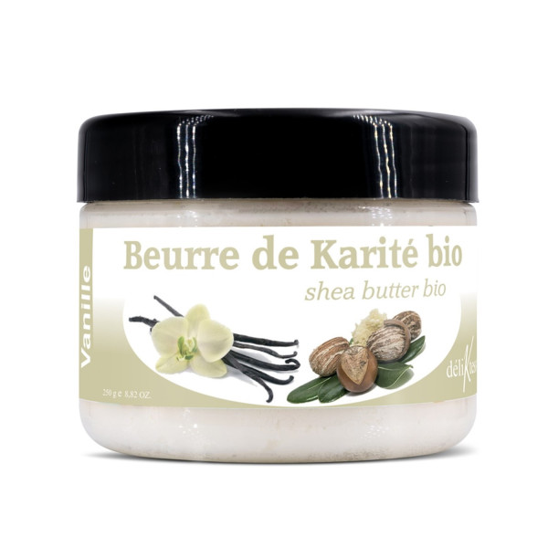 Beurre de Karité bio à la Vanille 250 gr