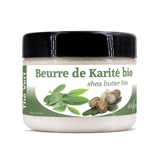 Beurre de Karité bio au Thé vert 250 gr