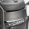 Fauteuil Barbier Mack Brush Grey Black